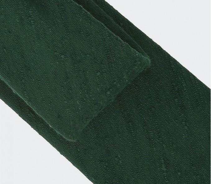 Cinabre Cravate Shantung Vert Sapin