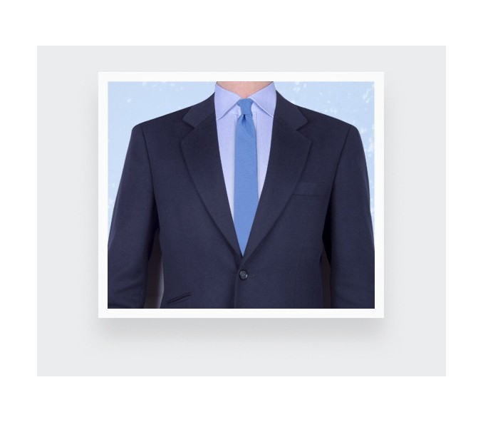 Cinabre Cravate Soie Tissée Bleu Ciel