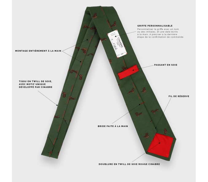 Cinabre Cravate Teckel