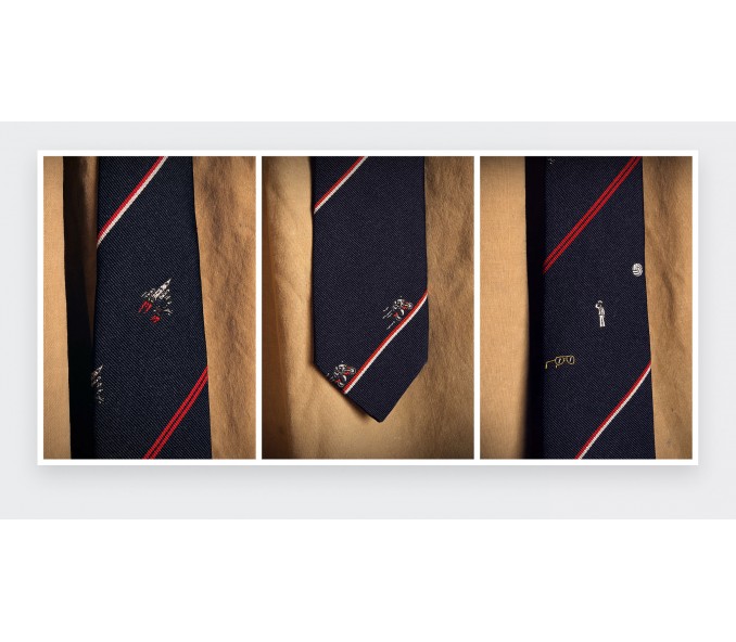 Cinabre Cravate Top Gun