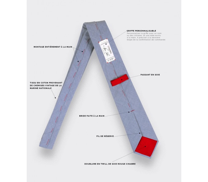 Cinabre Cravate Toulon