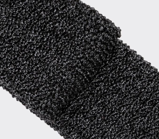 Cinabre Cravate Tricot Anthracite Gris