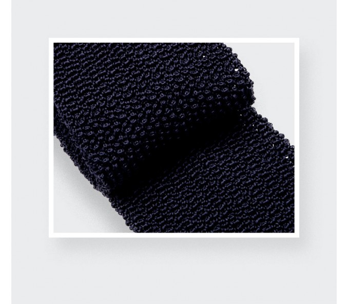 Cinabre Cravate Tricot Marine