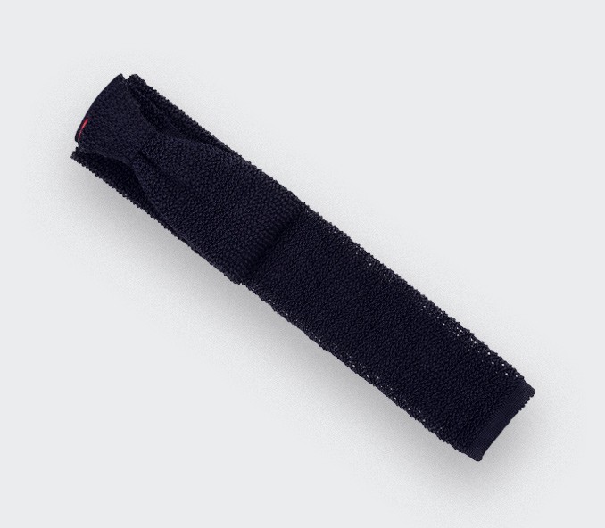 cinabre Cravate Tricot Marine