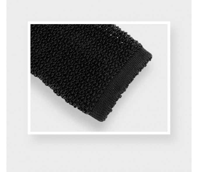 Cinabre Cravate Tricot Noir