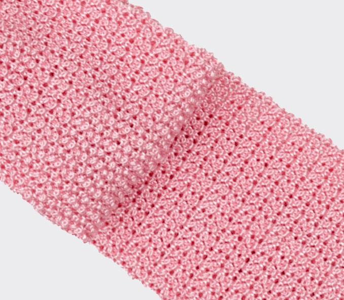 Cinabre Cravate Tricot Rose