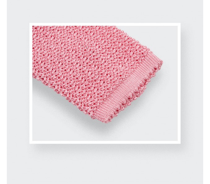 Cinabre Cravate Tricot Rose