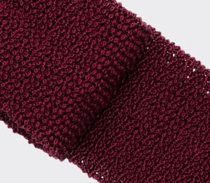 Cinabre Cravate Tricot Rouge