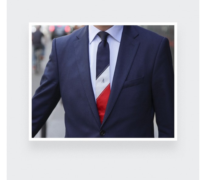 Cinabre Cravate Zizou Bleu Blanc Rouge