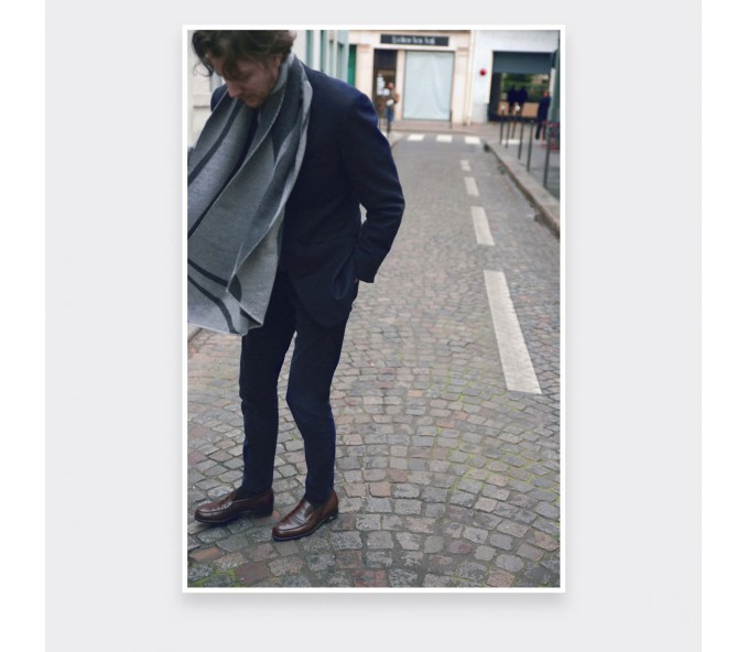 Cinabre Écharpe Anthracite