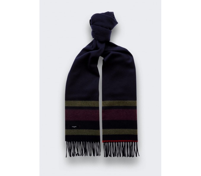 Cinabre Echarpe Cachemire Recyclé Bordeaux