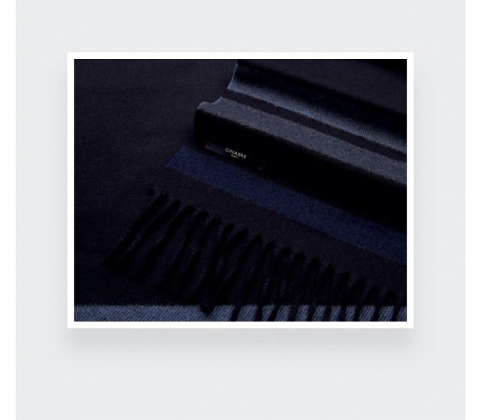 Cinabre Écharpe Cachemire Recyclé Ciel