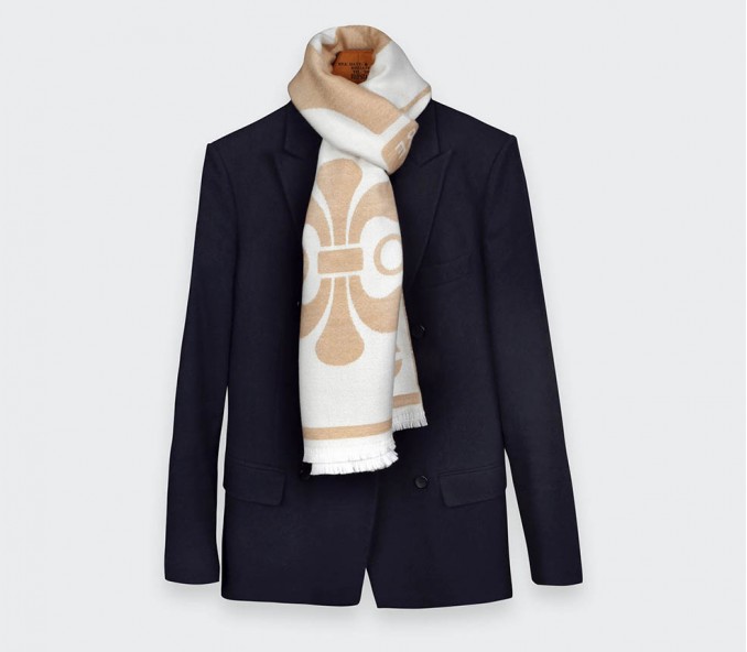 Cinabre Écharpe Cité Bergère Beige