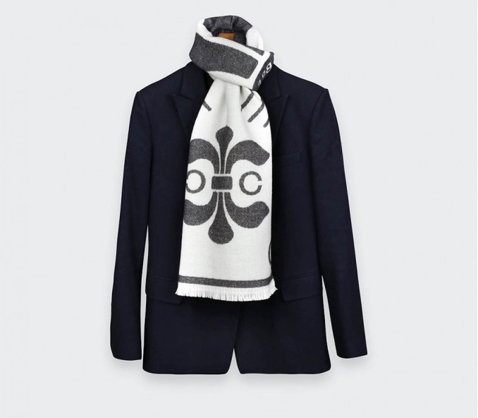 Cinabre Écharpe Cité Bergère Grise