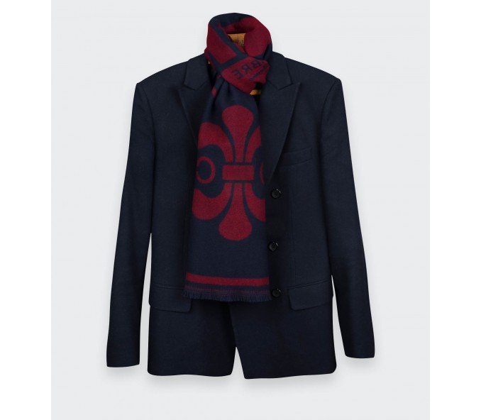 Cinabre Écharpe Cité Bergère Marine Bordeaux