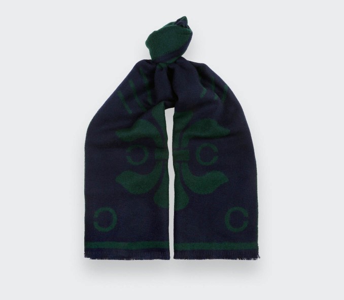 cinabre Écharpe Cité Bergère Marine Verte