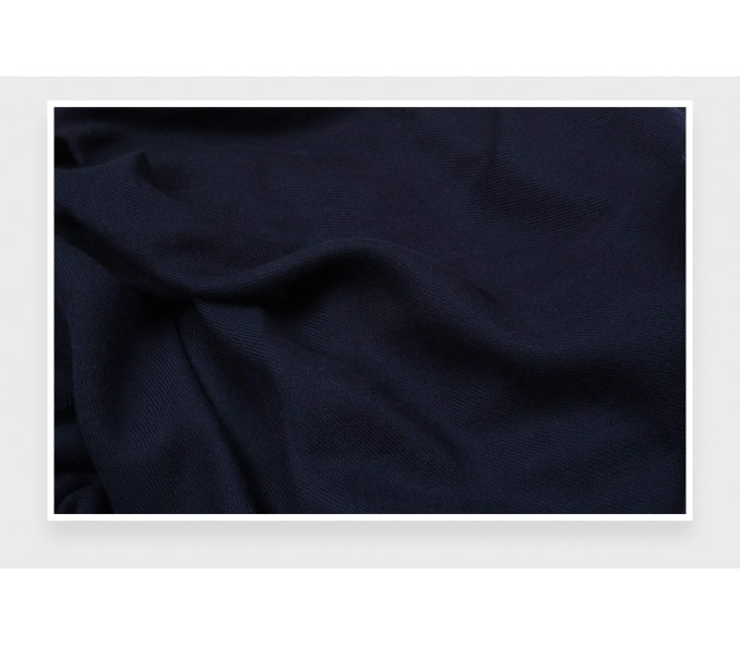 Cinabre Étole Géante Cachemire Bleu Marine