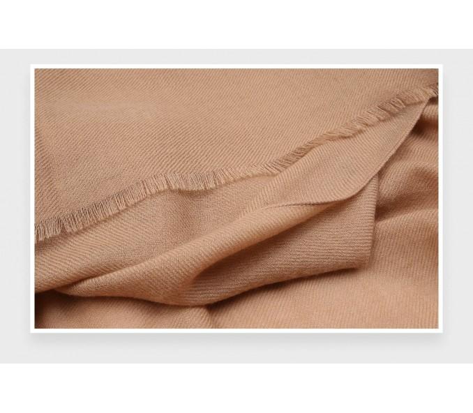 Cinabre Étole Géante Cachemire Camel