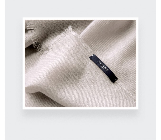 Cinabre Étole Géante Cachemire Crème