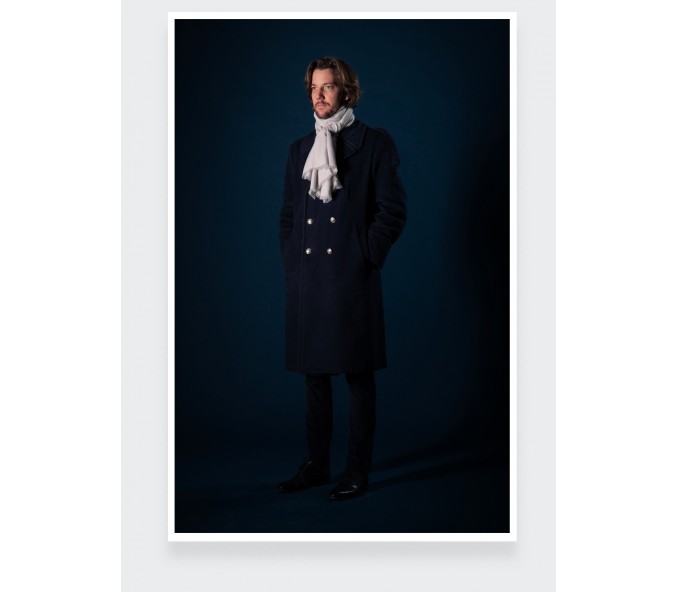 Cinabre Foulard Cachemire Crème Uni