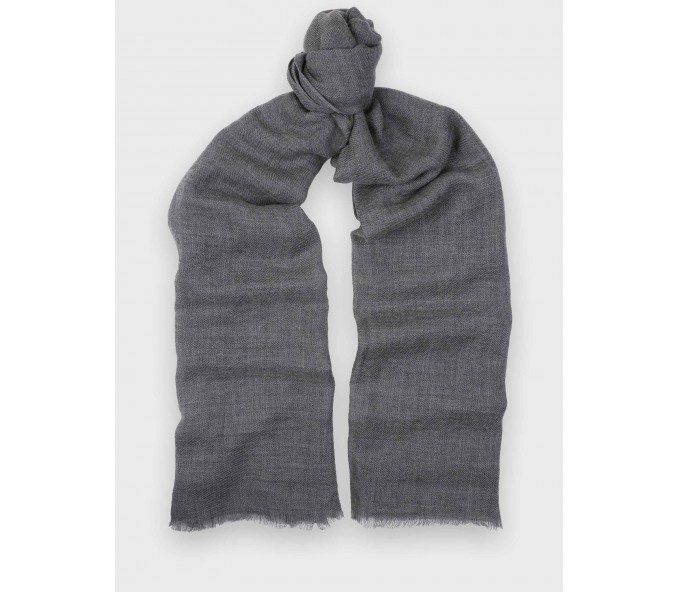 Cinabre Foulard Cachemire Gris Clair