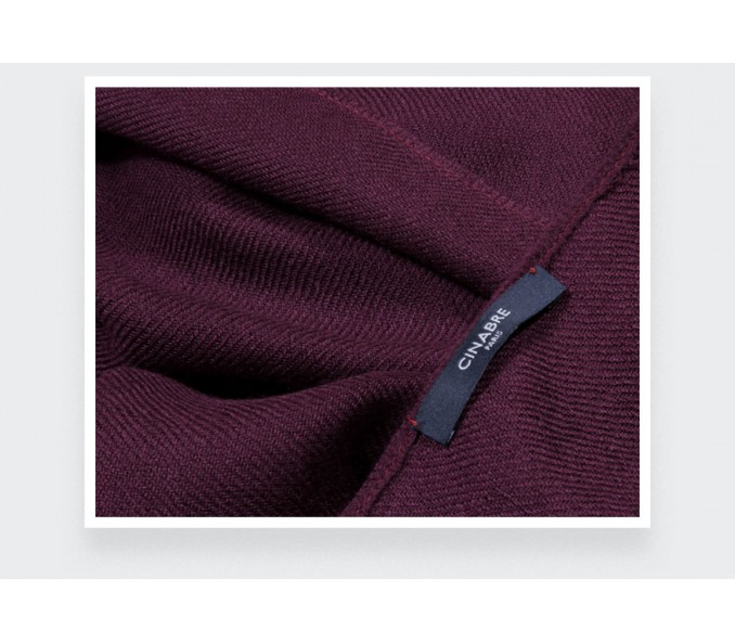 Cinabre Foulard Cachemire Violet