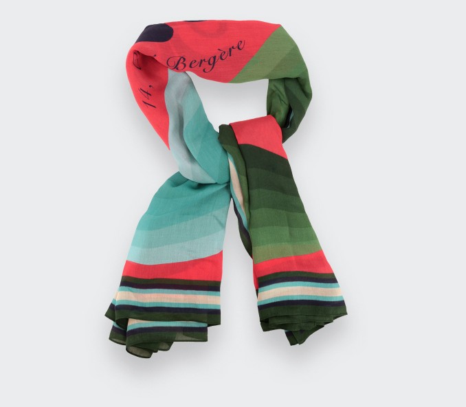 Cinabre Foulard Cité Bergère Corail