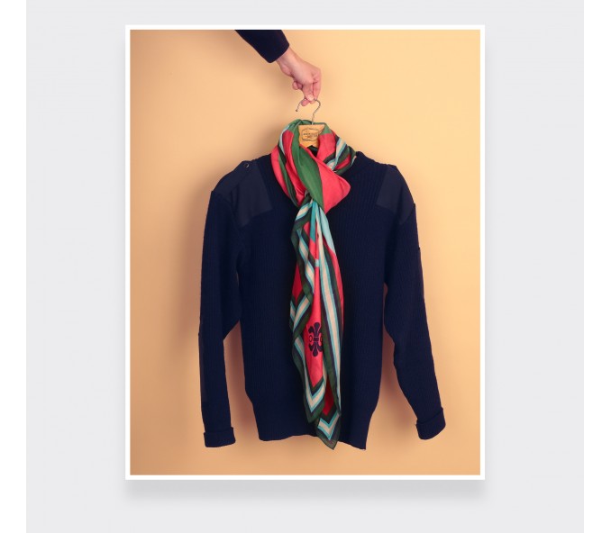 Cinabre Foulard Cité Bergère Corail