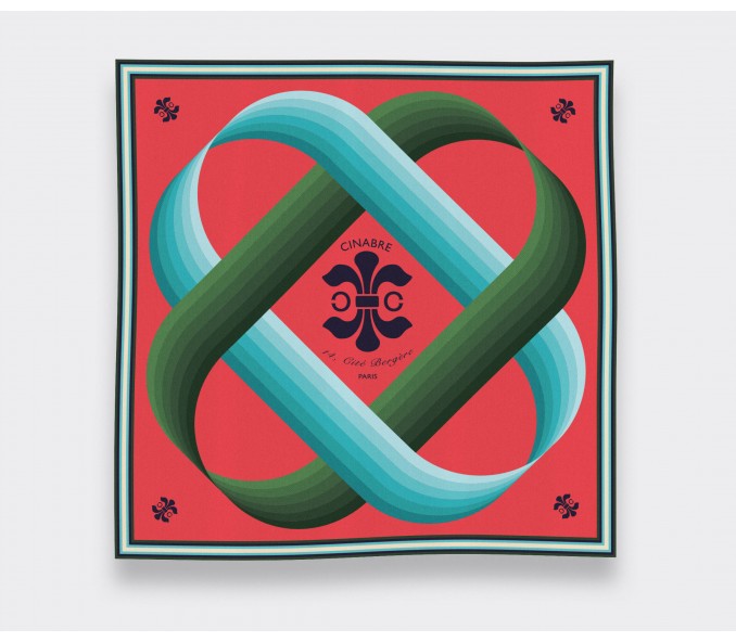 Cinabre Foulard Cité Bergère Corail