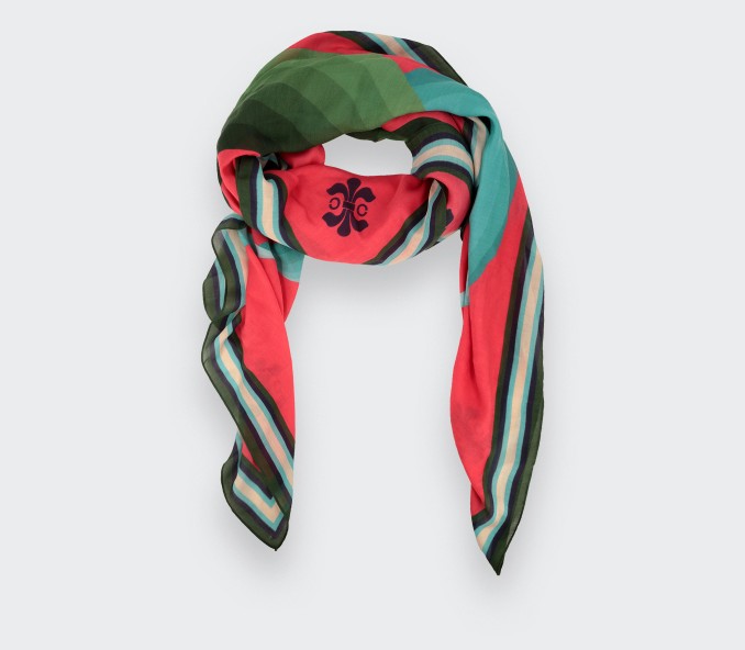 cinabre Foulard Cité Bergère Corail