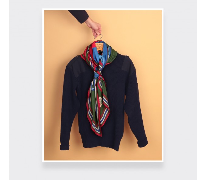 Cinabre Foulard Cité Bergère Kaki