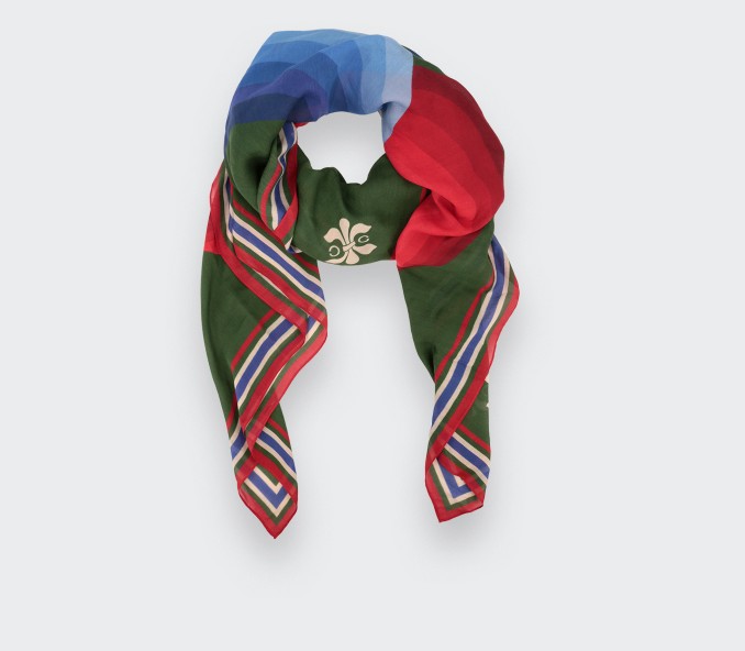 cinabre Foulard Cité Bergère Kaki