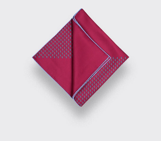 Cinabre Foulard Enfant Grand Pan Rose Vif