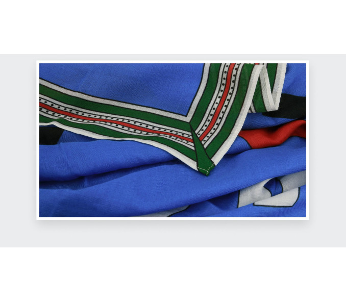 Cinabre Foulard Tohu-Bohu Bleu