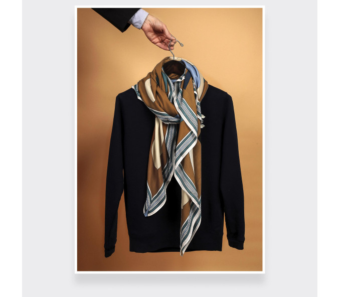 Cinabre Foulard Tohu-Bohu Bronze