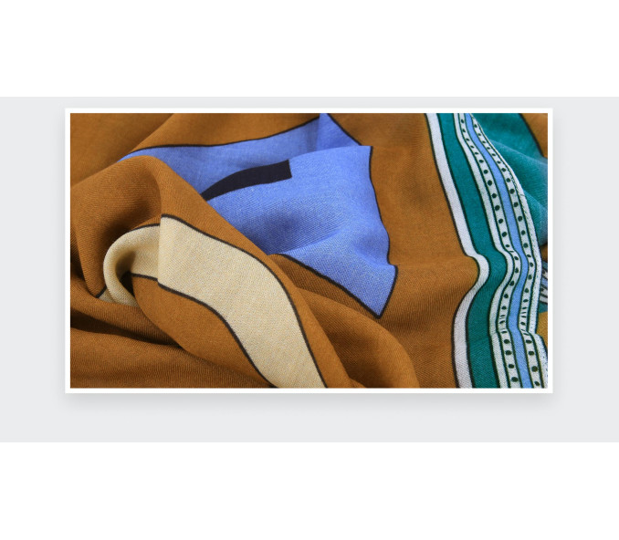 Cinabre Foulard Tohu-Bohu Bronze