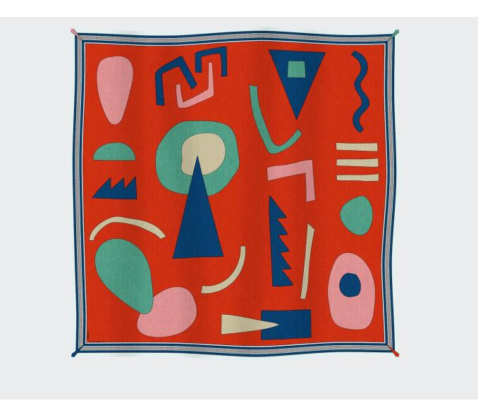 Cinabre Foulard Tohu-Bohu Corail