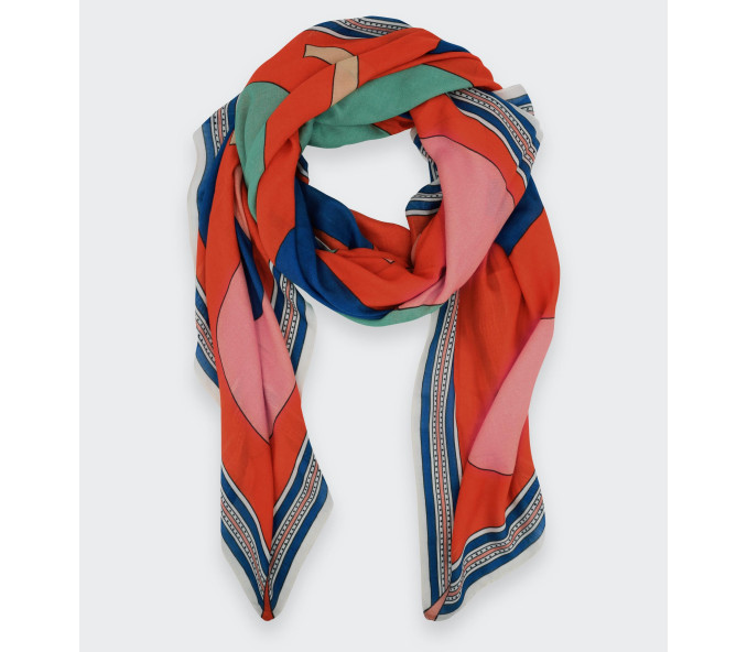 Cinabre Foulard Tohu-Bohu Corail