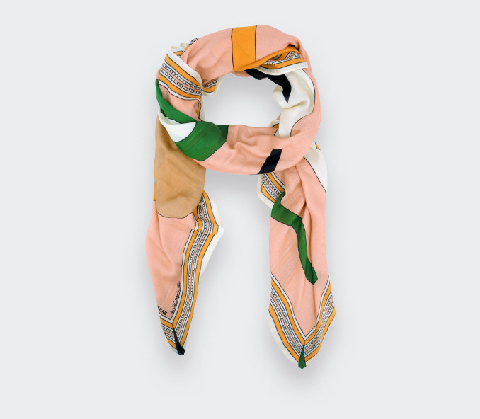 cinabre Foulard Tohu-Bohu Litchi