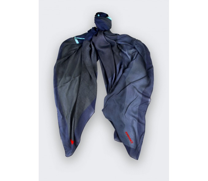 Cinabre Foulard UFO Bleu Gris