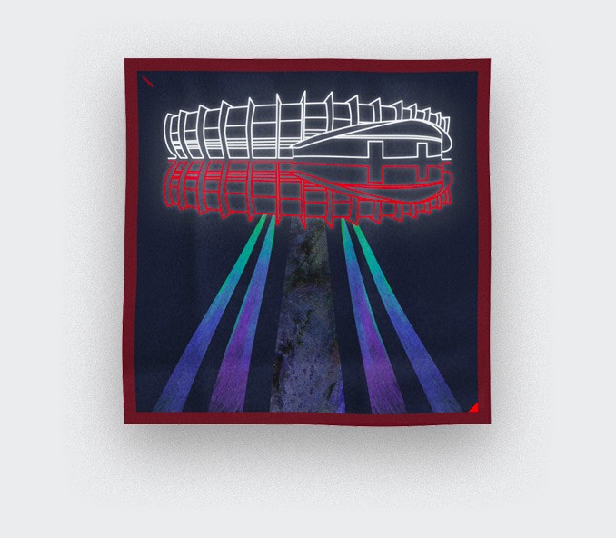 Cinabre Foulard UFO PSG X CINABRE