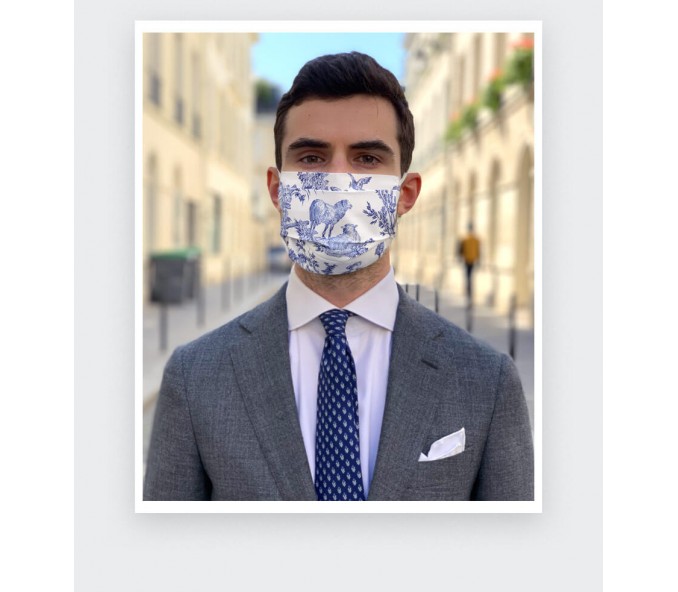 Cinabre Masque Toile De Jouy Cinabre