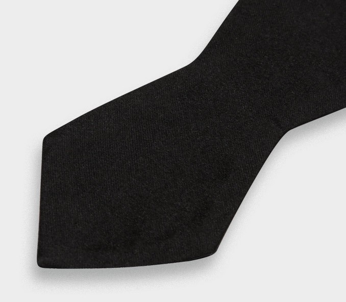 Cinabre Noeud Papillon A Nouer Pointe Noir