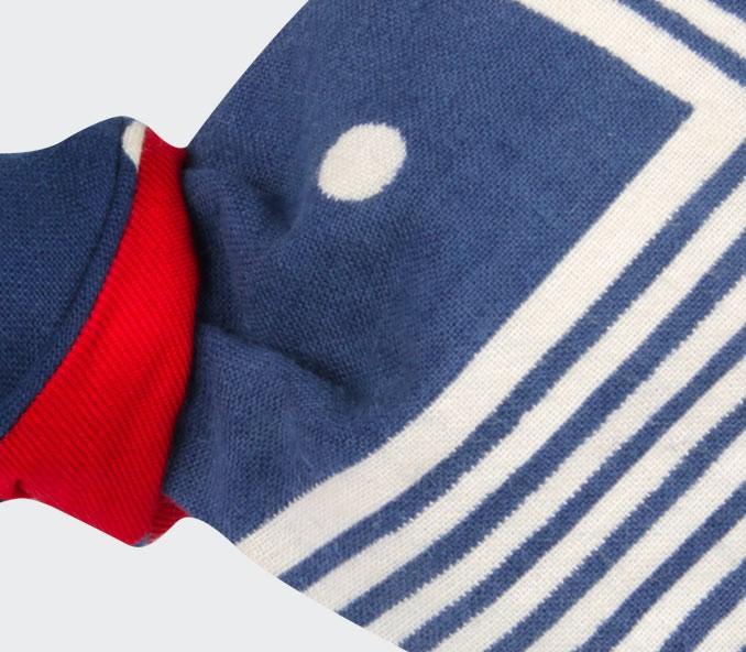 Cinabre Noeud Papillon Bandana Graphique