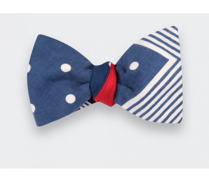 Cinabre Noeud Papillon Bandana Graphique