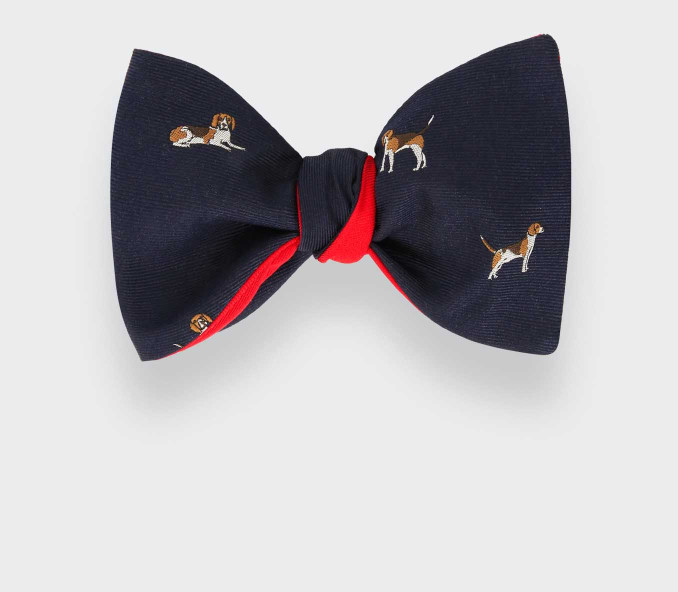 cinabre Noeud Papillon Beagle