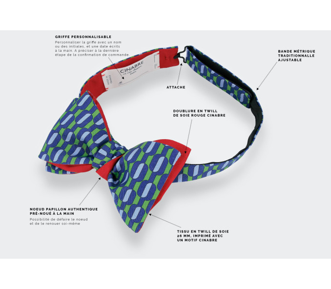 Cinabre Noeud Papillon Bouée Grenouille