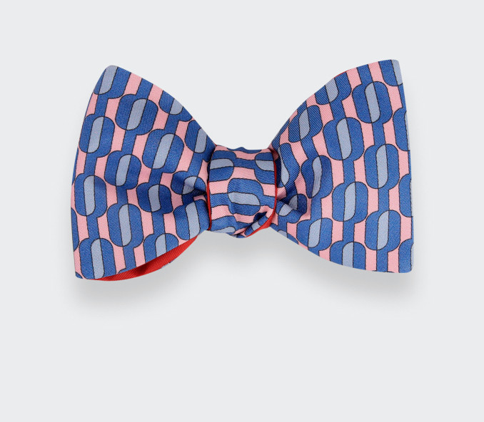 cinabre Noeud Papillon Bouée Rose Dragée