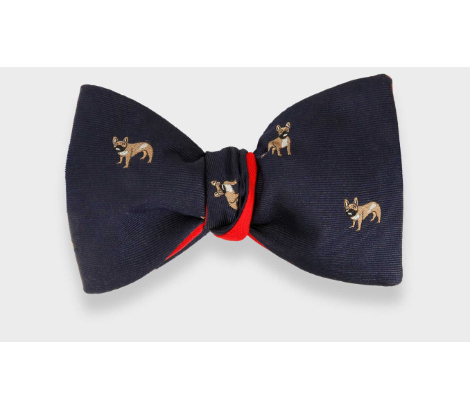 Cinabre Noeud Papillon Bouledogue