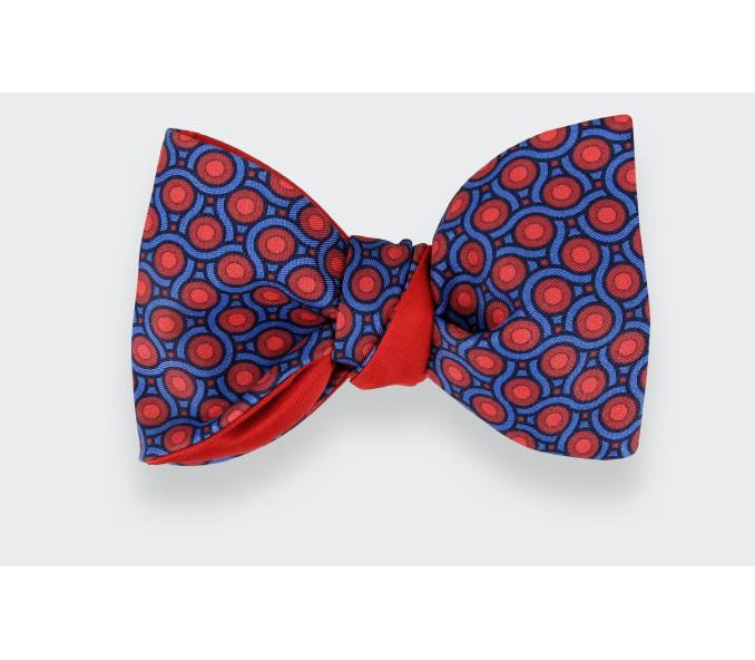 Cinabre Noeud Papillon Cannage Rouge Anglais